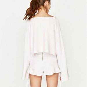 High Waisted White Ruffle Shorts | Poshmark